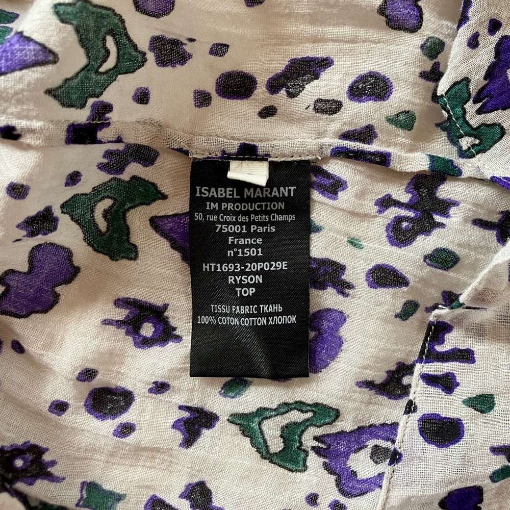 Isabel Marant Ryson Lightweight Cotton Sleeveless Top 40 M L - Picture 5 of 5